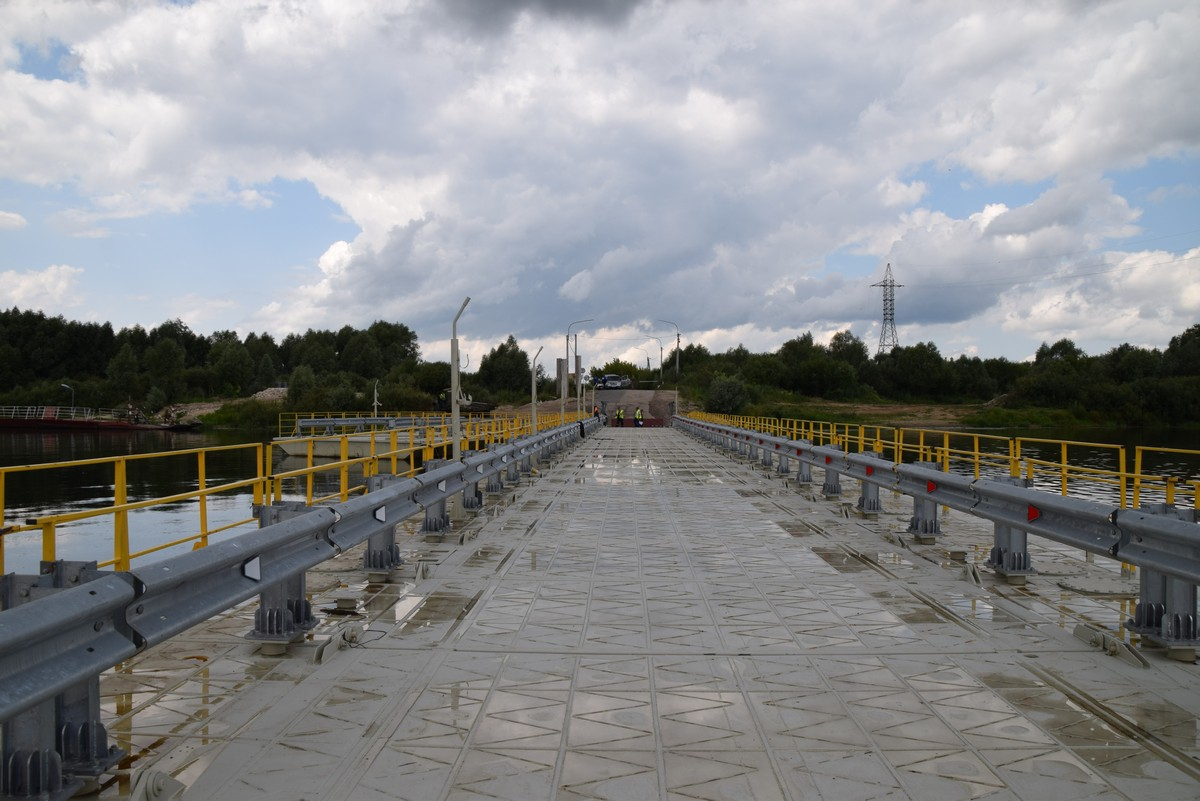 У села Троица открыли новый мост через Оку