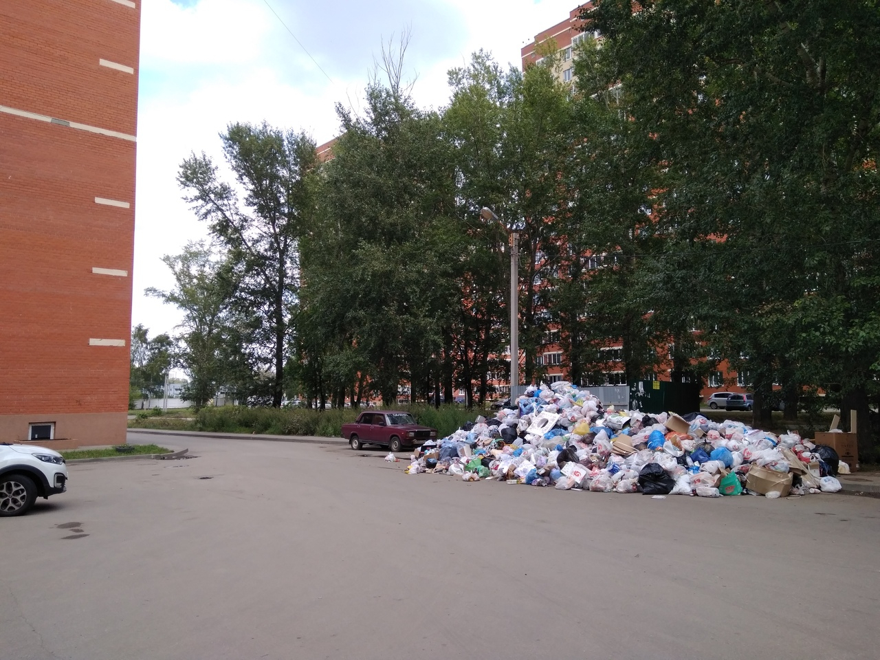 Администрация: горы мусора на Михайловском шоссе уберут к вечеру