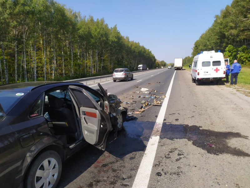 ДТП: в Рязанской области иномарка врезалась в грузовик