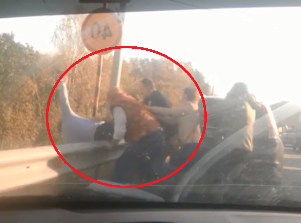 На Окружной в Рязани сняли битву водителей: видео