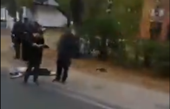 В Солотче насмерть задавили пешехода: видео с места аварии
