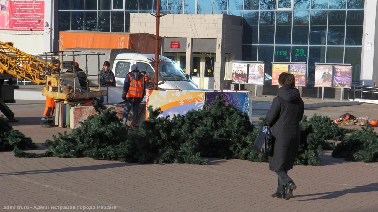 На улицах Рязани установят 33 новогодние ели