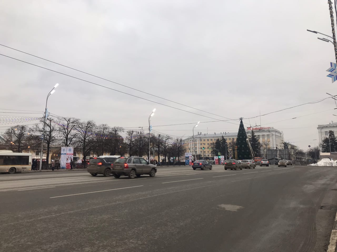 В Рязани перекрыли центр города: схема движения общественного транспорта