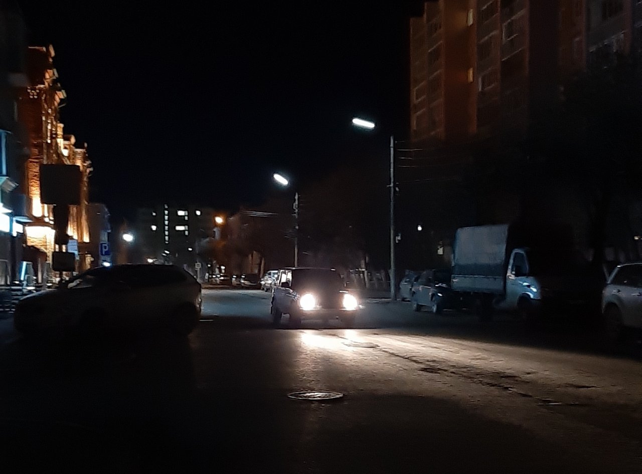 Рязанский таксист недоволен темнотой на улицах города