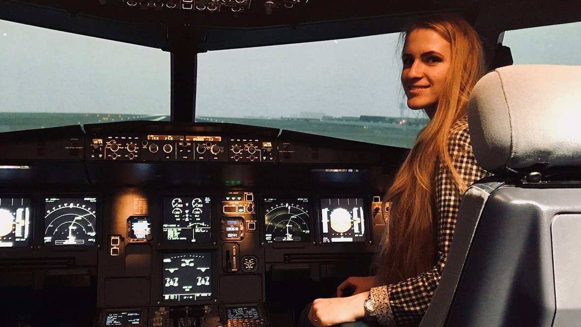 Рязанка в 21 год стала пилотом "Аэрофлота"