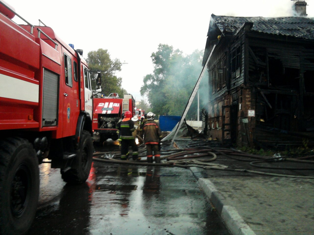 Пожар в Касимове: пострадал человек