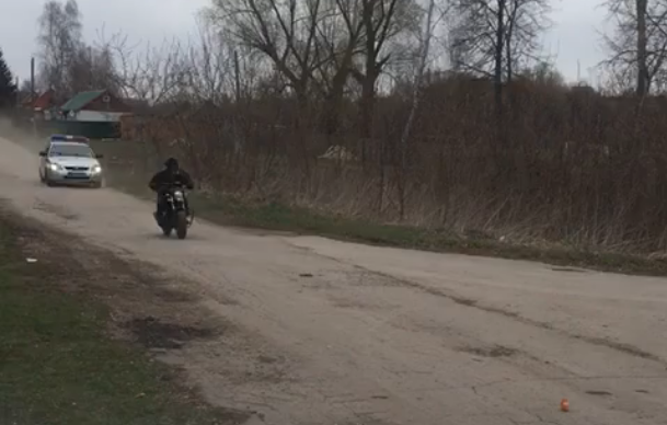 Погоня! Мотоциклист пытался скрыться от полиции в Михайловском районе