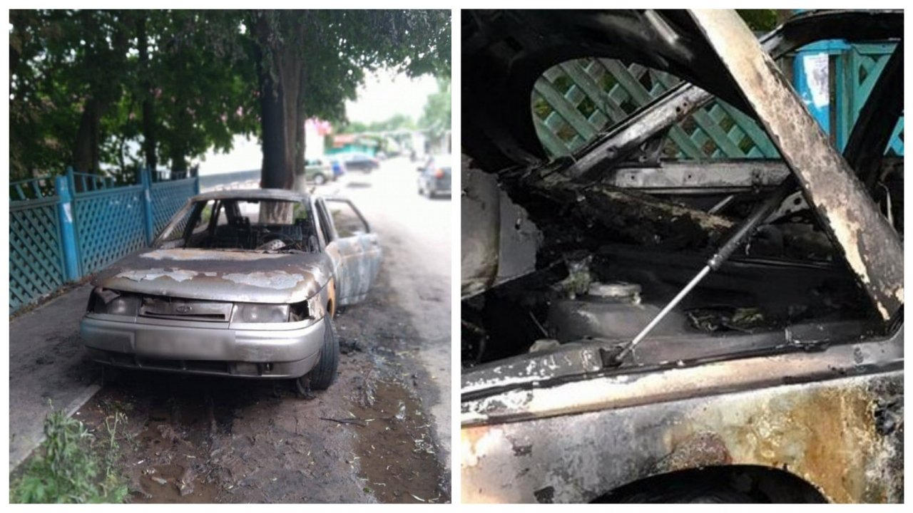Из-за неприязни: в Рыбном двое сожгли автомобиль
