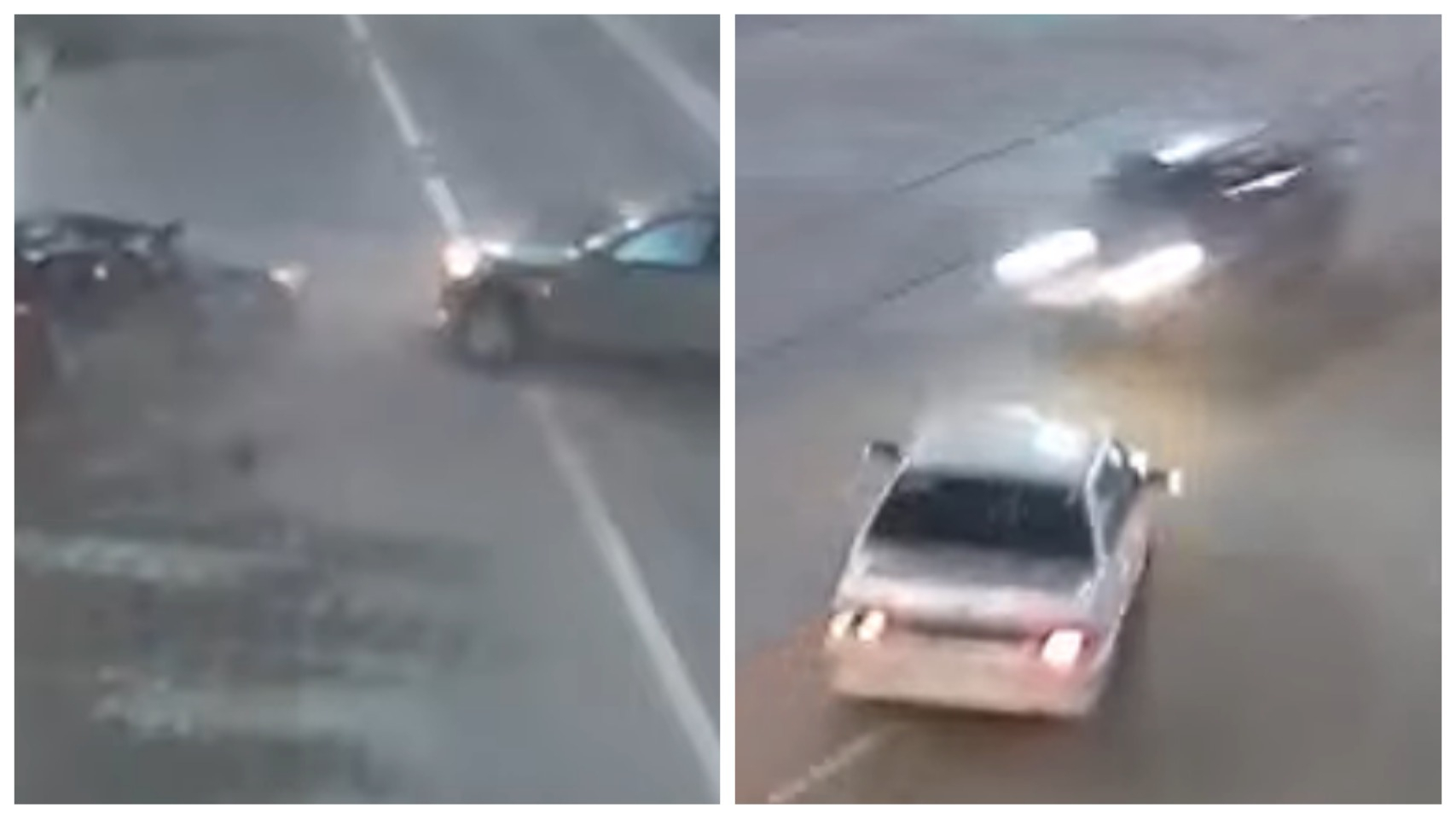 Три автомобиля: массовое ДТП на Циолковского засняли камеры