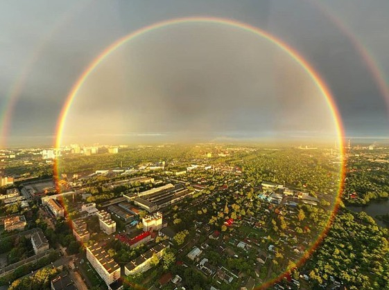 Двойная радуга над Рязанью: подборка потрясающих фотографий