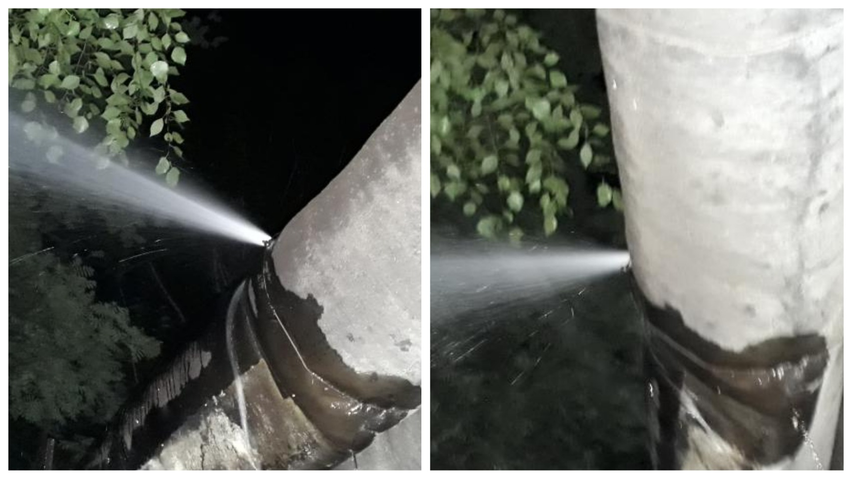 Коммунальный фонтан: на Зубковой прорвало трубу с горячей водой