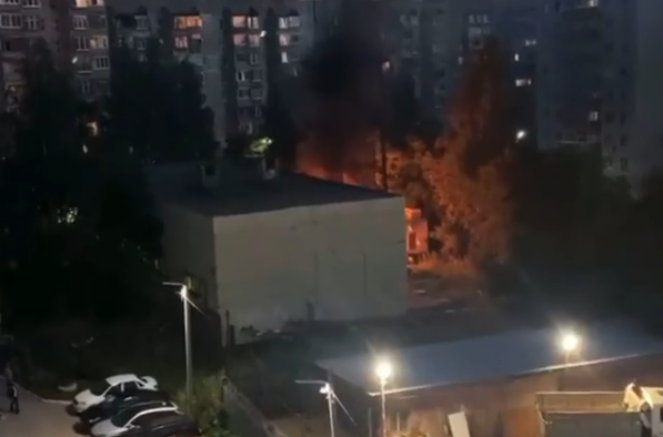Возгорание у ФОКа: на улице Зубковой в Рязани случился пожар