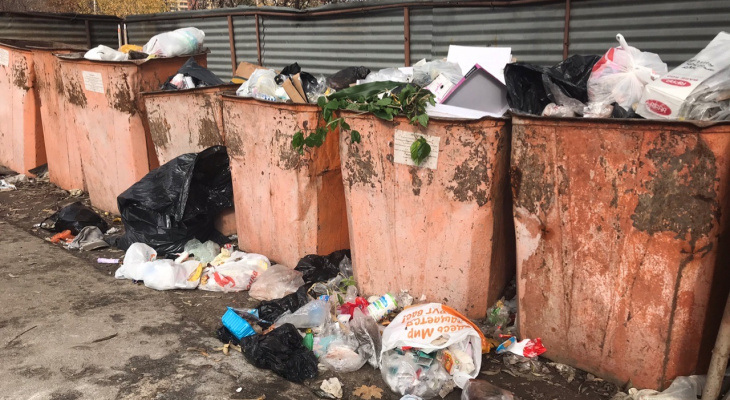 Народный контроль: мусоровоз "Эко-Пронска" сливает возле домов вонючую жижу