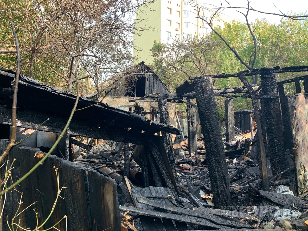 LIVE: сгоревший дом на улице Профессора Никулина