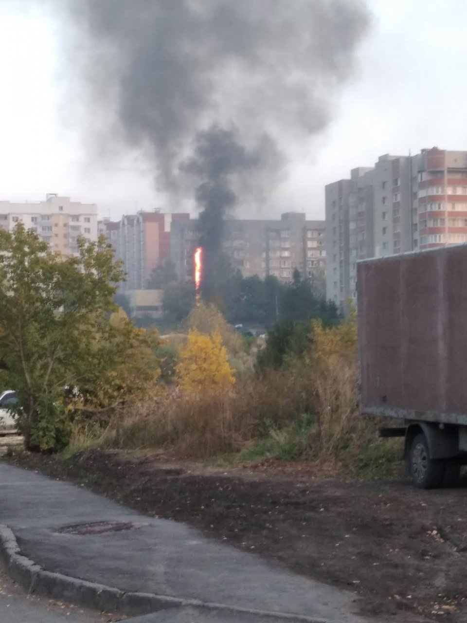 Дым столбом: в Дашково-Песочне загорелась котельная