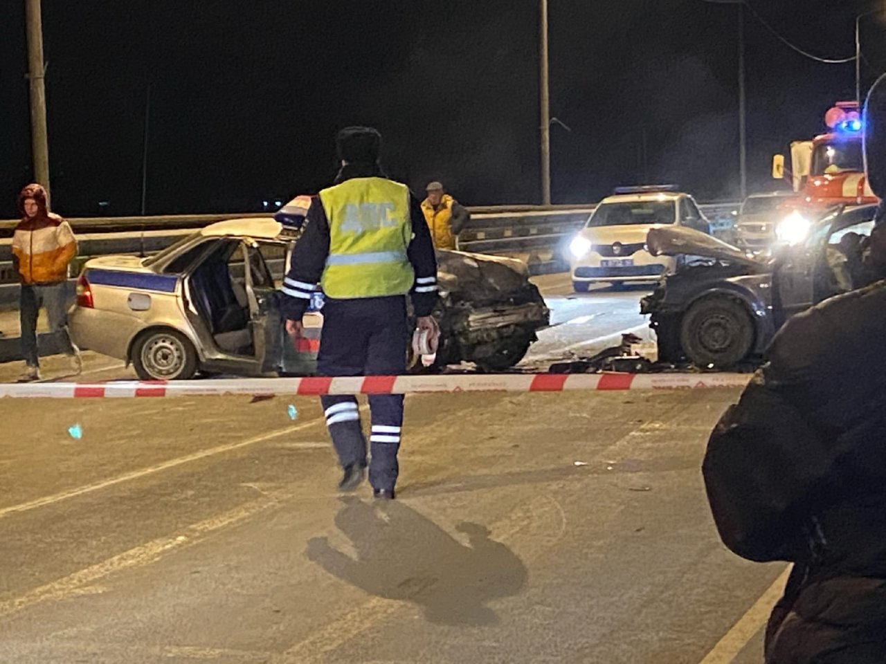 Лоб в лоб: в Рязанской области произошло серьезное ДТП с участием полицейской машины