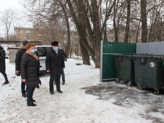 Первая проверка: мэр Рязани проверила состояние дворов и мусорных площадок