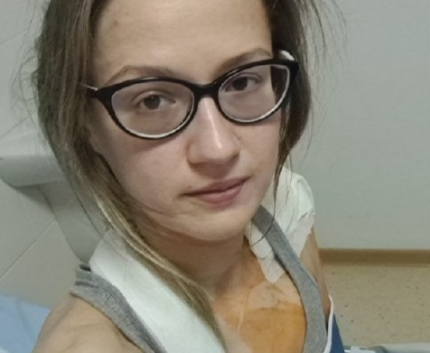 #селфивбольнице: рязанка пострадавшая на скользком переходе, ответила на флешмоб Любимова