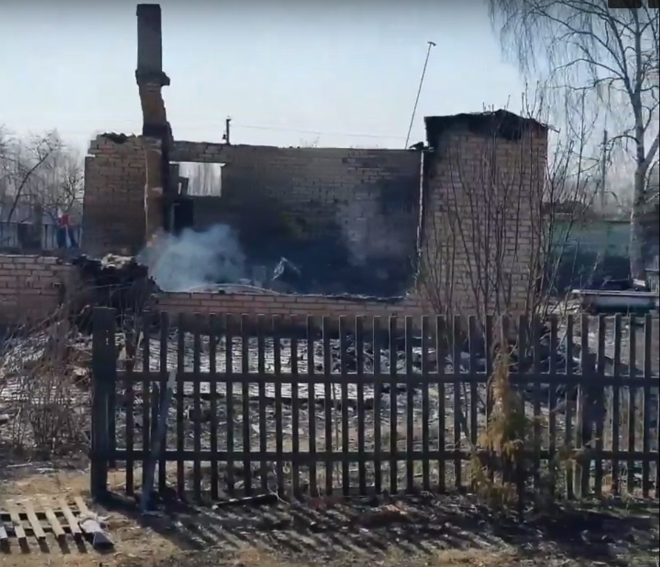 Очередной пожар: огонь вспыхнул в Гулынках Спасского района