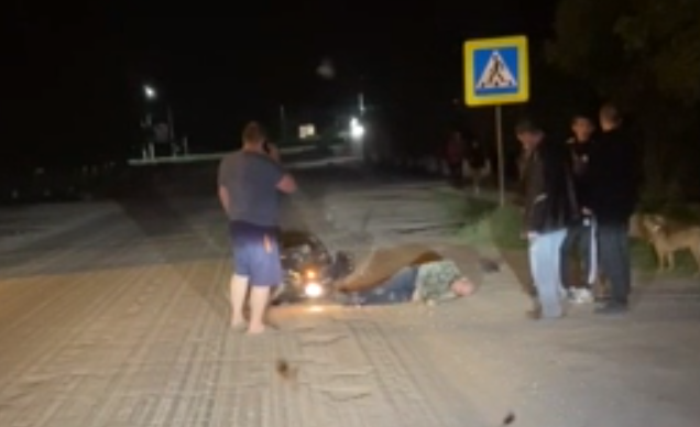 Впал в кому: авария с мотоциклистом в Пронске попала на видео