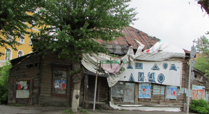 За две недели: в Рязани снесут аварийный дом на Чапаева