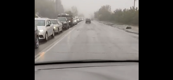 Утро в Рязани началось с аварии: пробка на Северной окружной растянулась на километр