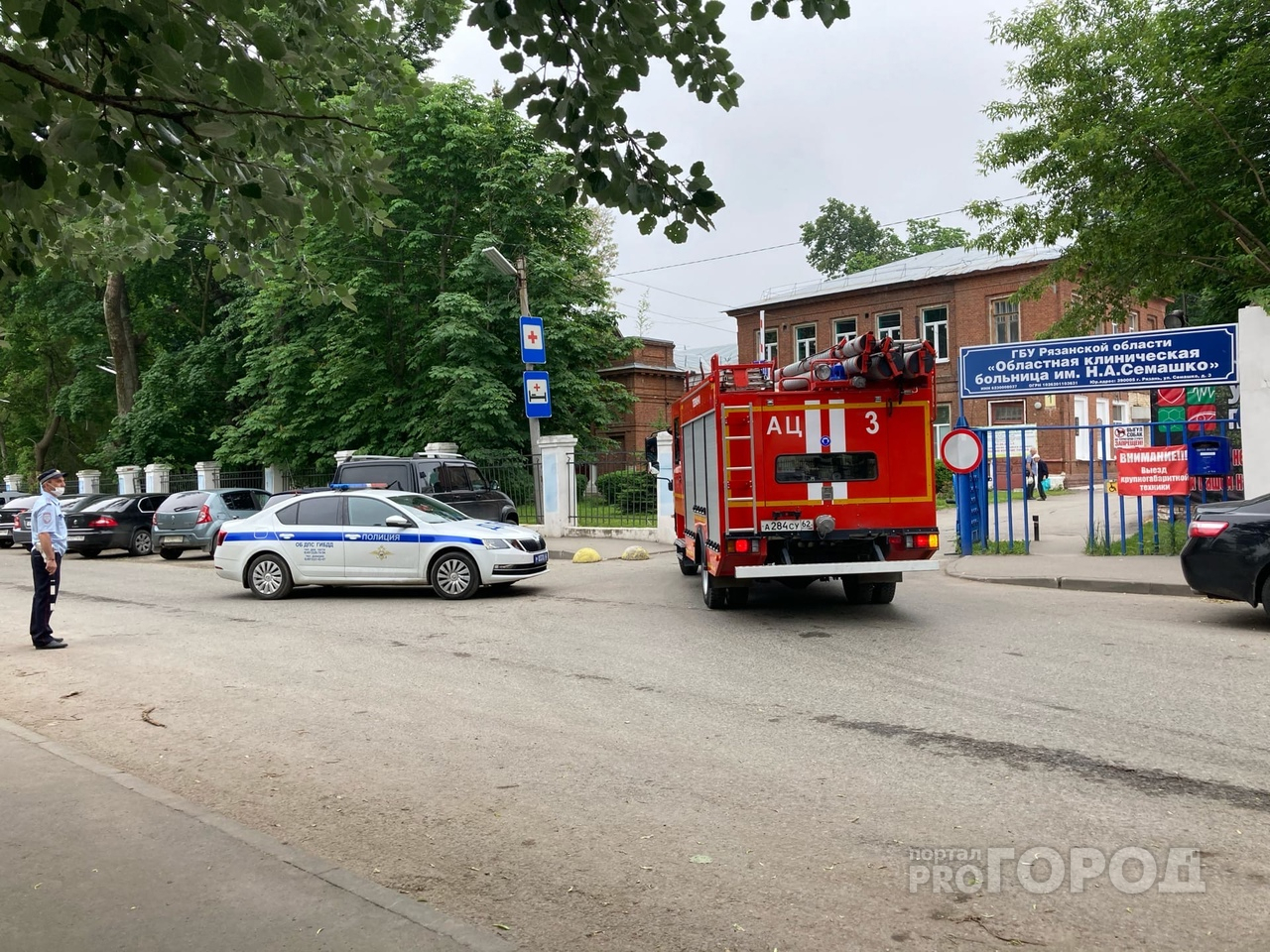 Возгорание в больнице Семашко: 16 человек эвакуировали