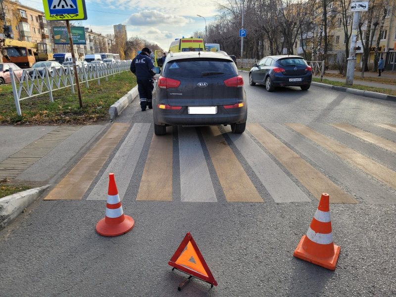 В Рязани сбили пешехода, переходившего дорогу на красный свет