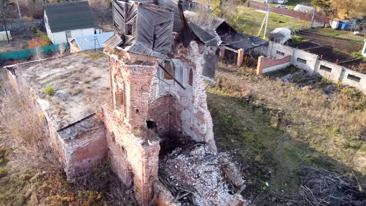 В Рыбновском районе обрушилась церковь