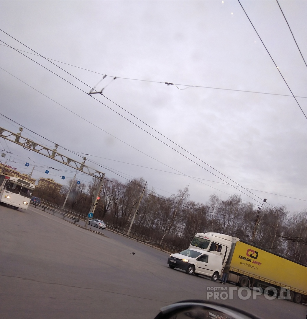 В Рязани из-за ДТП на Московском шоссе образовалась пробка