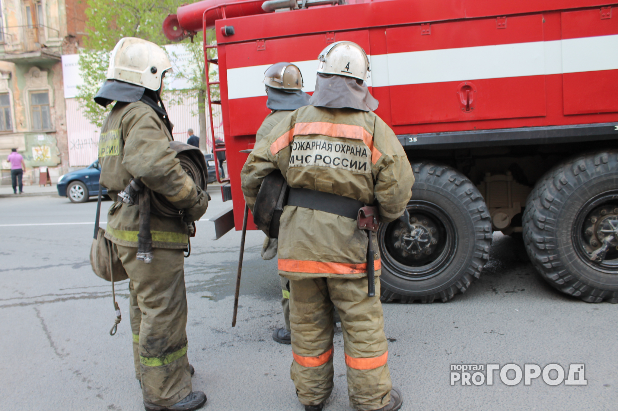 Пожар в Скопине – сгорела кирпичная баня