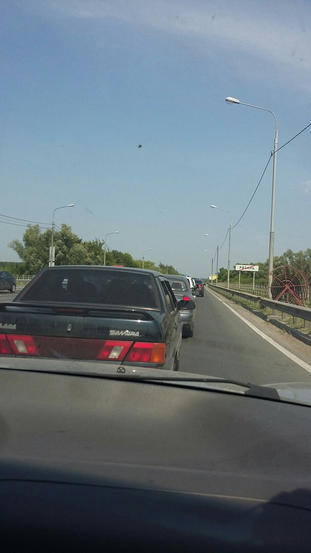 В Рязани на Солотчинском шоссе из-за ДТП образовалась пробка