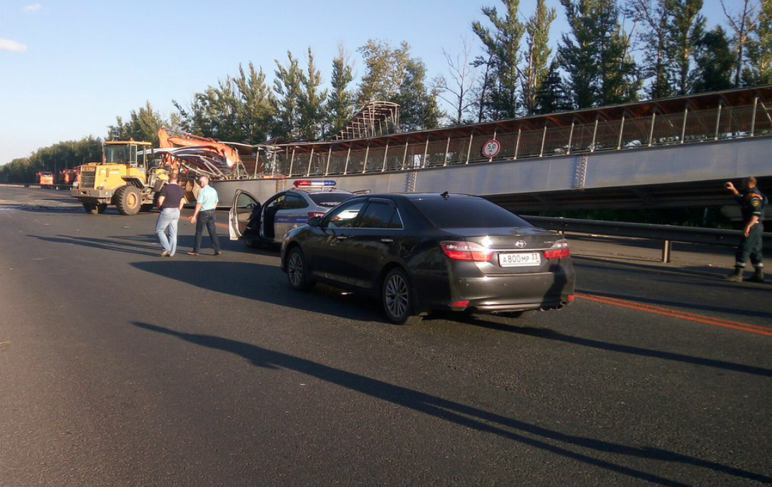 Водитель из Рязани обрушил пешеходный переход под Владимиром