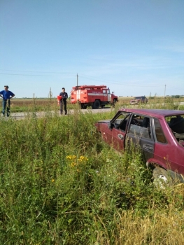 В Касимовском районе автомобиль съехал в кювет – есть пострадавший