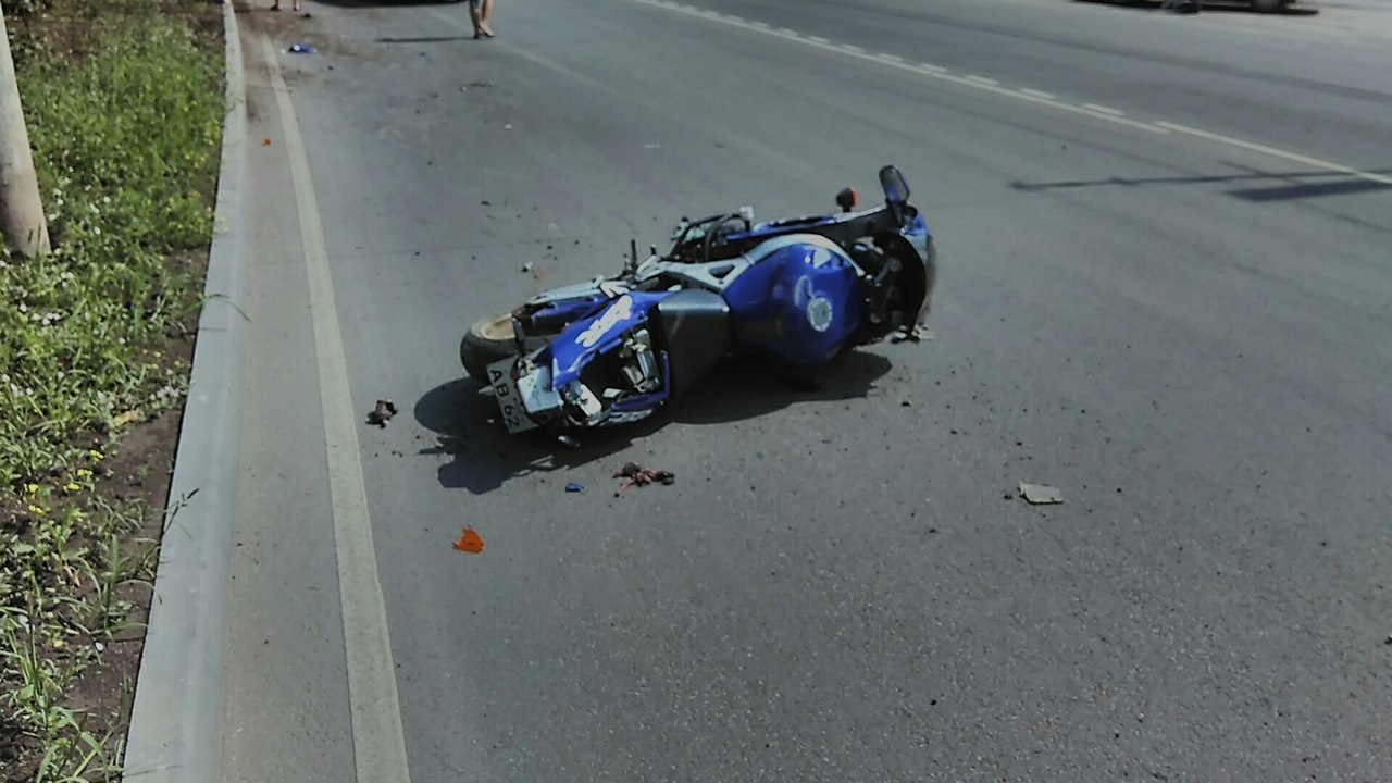 В Рязанской области в ДТП пострадал мотоциклист