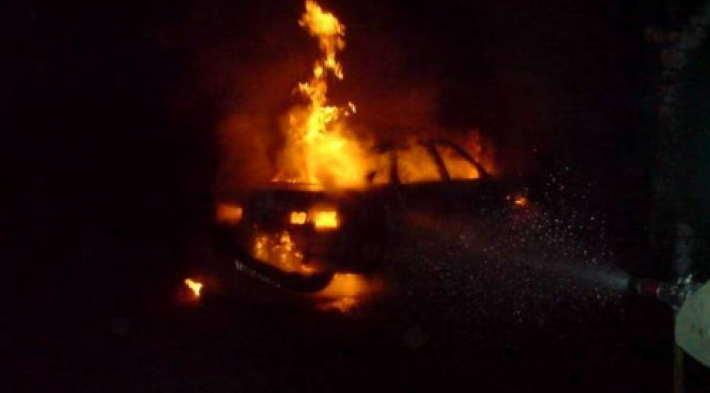 В Рязани на улице Бирюзова сгорел автомобиль