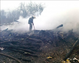 В Клепиковском районе дотла сгорел жилой дом