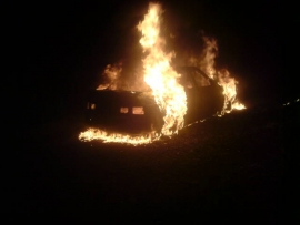 Ночью в Рязани сгорел автомобиль
