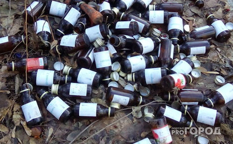 Хорошо отметили: на Черновицкой обнаружены "залежи" пустых пузырьков от спиртовых настоек