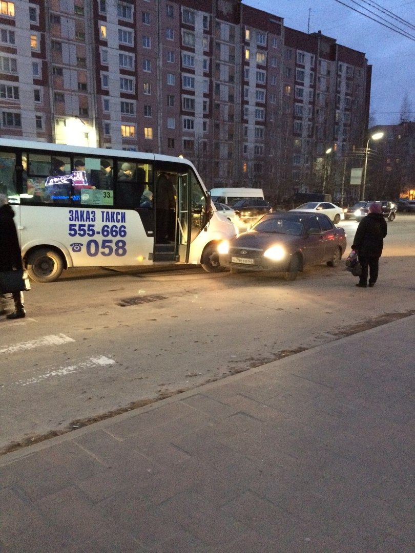 В Дашково-Песочне произошло очередное ДТП с участием маршрутки