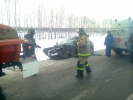 В Рязанской области столкнулись Mercedes и «Лада Веста» - есть пострадавшие