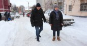 Елена Сорокина проверила качество уборки снега на центральных улицах