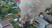 В Рязанском районе произошел серьезный пожар в жилом доме