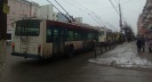 1 февраля на Первомайском проспекте оборвалась контактная сеть троллейбуса