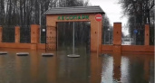 "Небывалый подъем воды": В Рязани территория Лесопарка превратилась в местную Венецию 