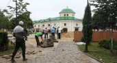 В Рязани ко дню ВДВ площадь Ленина замостили старой плиткой