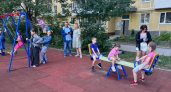 На улице Интернациональной в Рязани появилась новая детская площадка