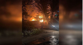 В Ряжске на улице Загородной сгорел частный дом: соцсети 