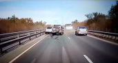 Момент массового ДТП на Солотчинском шоссе засняли на видео