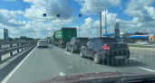 На въезде в Рязань со стороны Солотчи образовалась пробка в 1,5 километра